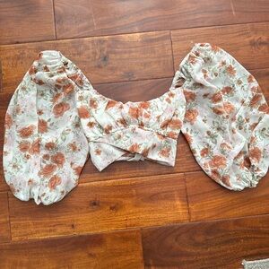 Floral Puff Sleeve Blouse